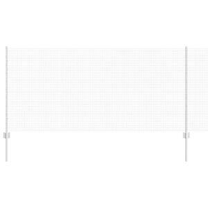 vidaXL Ogrodzenie z słupkiem Srebrny 1 x 10 m Stal