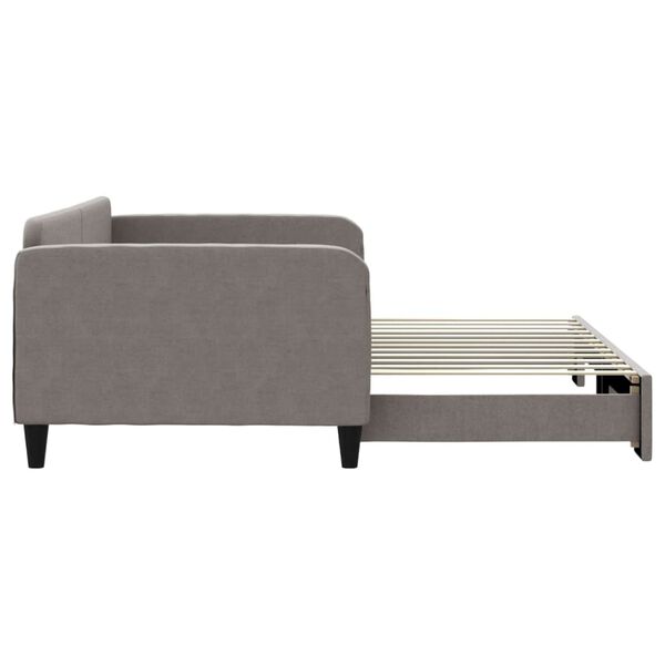 vidaXL Sofa rozsuwana, kolor taupe, 100x200 cm, tkanina