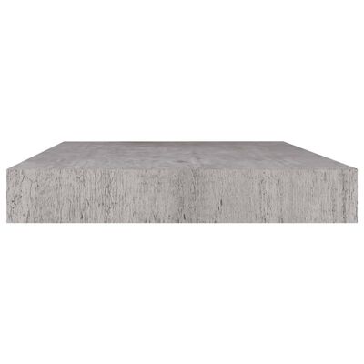 vidaXL Półka ścienna, szarość betonu, 50x23x3,8 cm, MDF