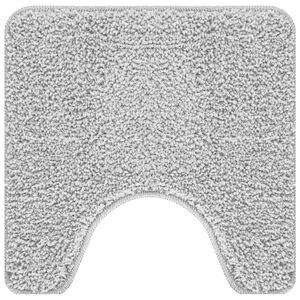vidaXL Antypoślizgowa mata do łazienki z wycięciem na toaletę Szary