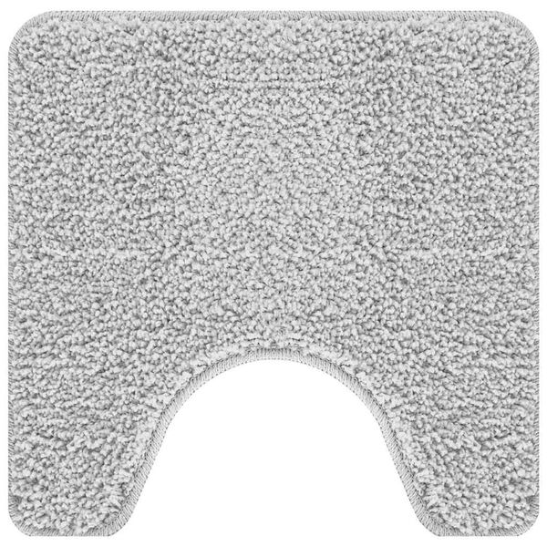 vidaXL Antypoślizgowa mata do łazienki z wycięciem na toaletę Szary