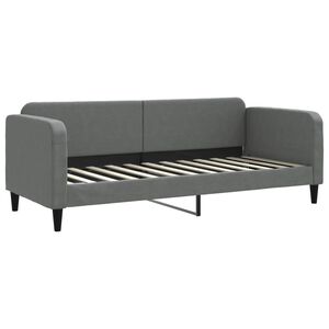 vidaXL Sofa z funkcją spania, ciemnoszara, 80x200 cm, obita tkaniną