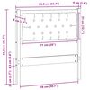 vidaXL Zagłówek Inny brązowo-czarny 80 cm Lite drewno sosnowe