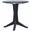 vidaXL Stolik ogrodowy, 70 cm, plastikowy, antracytowy