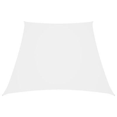 vidaXL Trapezowy żagiel ogrodowy, tkanina Oxford, 2/4x3 m, biały