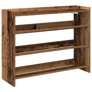 vidaXL Stojak na buty, stare drewno, 80x25x62 cm