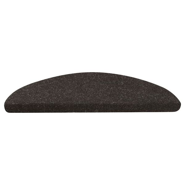 vidaXL Samoprzylepne nakładki na schody, 10 szt., czarne, 56x17x3 cm