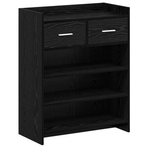 vidaXL Szafka na buty 73,5 x 36 x 92 cm Drewno inżynieryjne Czarny dąb