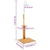 vidaXL Drewniany prysznic ogrodowy