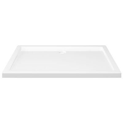 vidaXL Brodzik prysznicowy, prostokątny, ABS, biały, 80x110 cm