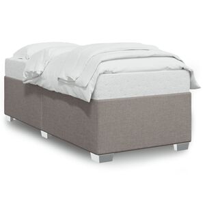 vidaXL Rama ł&oacute;żka bez materaca Taupe 80x200 cm Tkanina