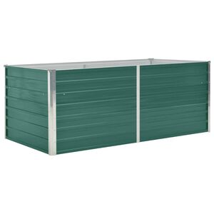 vidaXL Donica do podniesionej grządki, 160x80x45 cm, stal, zielona