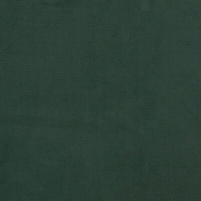 vidaXL Materac kieszeniowy, ciemnozielony, 100x200x20 cm, aksamit