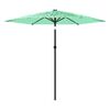 vidaXL Parasol ogrodowy na stalowym słupku, zielony, 268x268x226 cm