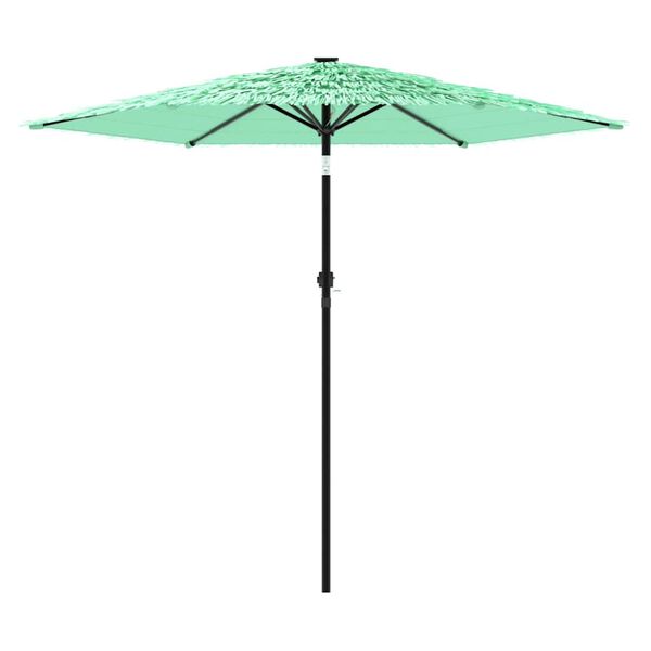 vidaXL Parasol ogrodowy na stalowym słupku, zielony, 268x268x226 cm
