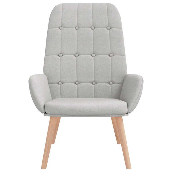 vidaXL Fotel relaksacyjny Cloud Grey Fabric