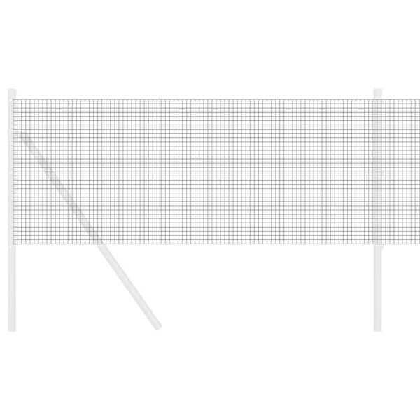 vidaXL Spawana siatka ogrodzeniowa Szary 0.8 x 10 m Stal