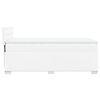 vidaXL Łóżko kontynentalne z materacem, białe, ekoskóra 90x200 cm