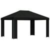 vidaXL Altana 4 &times; 3 m Czarny Poliester i Stal 190 gsm