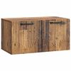 vidaXL Szafka RTV montowana na ścianie Stare drewno 59,5 x 31 x 30 cm