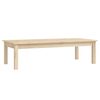 vidaXL Stolik kawowy, 110x50x30 cm, lite drewno sosnowe