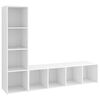 vidaXL Szafki TV, 2 szt., białe, 142,5x35x36,5 cm