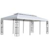 vidaXL Tkanina do pawilonu Biały 300 x 600 cm Poliester