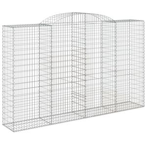 vidaXL Łukowaty kosz gabionowy 300x50x180/200 cm, galwanizowane żelazo