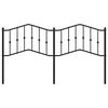 vidaXL Metalowe wezgłowie, czarne, 160 cm
