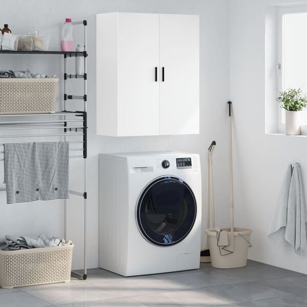 vidaXL Szafka wisząca, biała, 69,5x34x90 cm