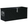 vidaXL Skrzynia aluminiowa, 80 x 30 x 35 cm, czarna