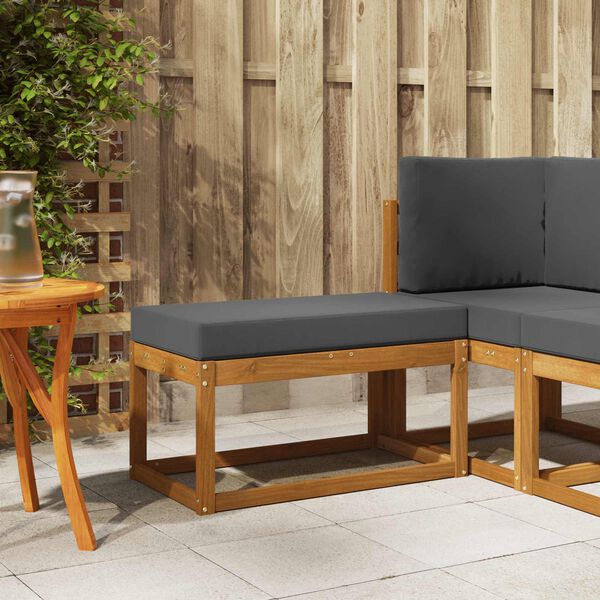 vidaXL Stołek Ławka na Zewnątrz Lite Drewno Akacji Naturalny