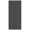 vidaXL Szafka, szara, 70x33x76 cm, lite drewno sosnowe