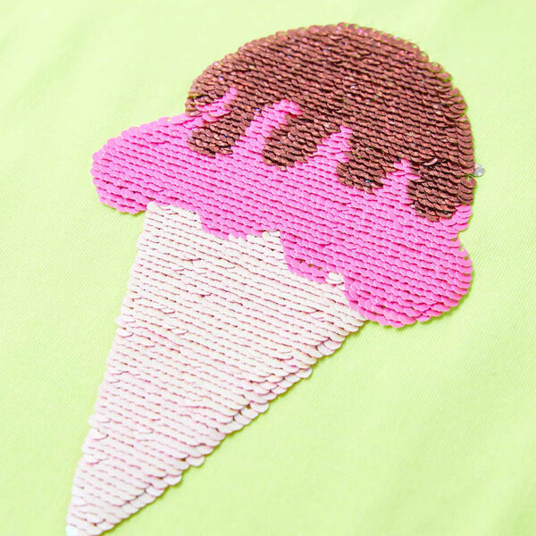 Koszulka dziecięca, neonowoż&oacute;łta, 140