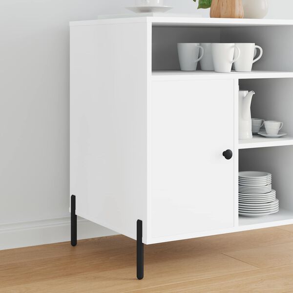 vidaXL N&oacute;żki meblowe 12 pcs Czarny 66 x 36 x 160 mm Żelazo