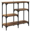vidaXL Konsola Stare drewno 80 x 29 x 75 cm Drewno inżynieryjne