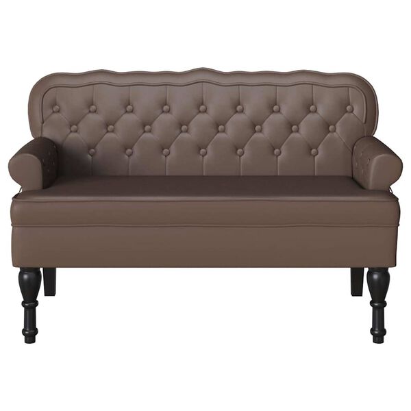 vidaXL Fotel Chesterfield Brązowy 119.5 x 64.5 x 75 cm