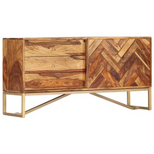 vidaXL Szafka, 118 x 30 x 60 cm, z litego drewna akacjowego