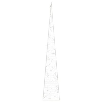 vidaXL Stożek dekoracyjny, akrylowy, zimne białe LED, 90 cm