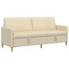 vidaXL Sofa z miejscem do przechowywania kremowy 192 x 78 x 87 cm