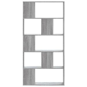 vidaXL 5-poziomowy regał, szary dąb sonoma 80,5x23,5x162,5 cm