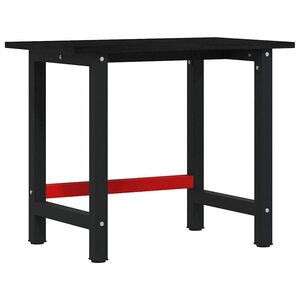 vidaXL Stolik roboczy, ciemny brąz, 100x60x81,5 cm, lite drewno dębowe