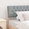 vidaXL Tapicerowane wezgłowie Jasnoszary 100 cm Lite drewno sosnowe