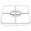 vidaXL Podstawa do parasola, 4-cz., 100 kg, PP