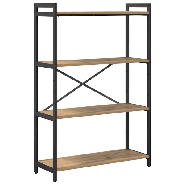 vidaXL P&oacute;łka na książki Dąb rzemieślniczy 80 x 30 x 120 cm