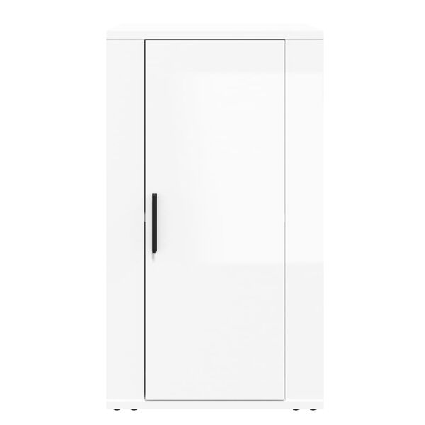 vidaXL Szafka, biała z połyskiem, 40x33x70 cm, materiał drewnopochodny