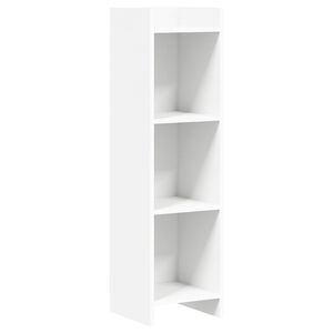 vidaXL P&oacute;łka na książki Biały 30 x 30 x 111 cm Drewno inżynieryjne