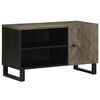 vidaXL Szafka pod telewizor, czarna, 80x33x46 cm, lite drewno mango