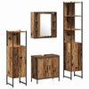 vidaXL Zestaw mebli łazienkowych 4 pcs Brązowy 33 x 33 x 185.5 cm