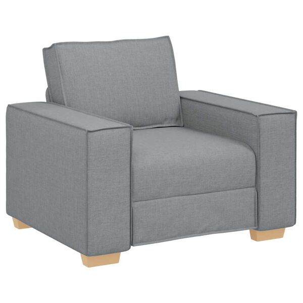 vidaXL Sofa Fotel Jasnoszary 100x78x84 cm Tkanina